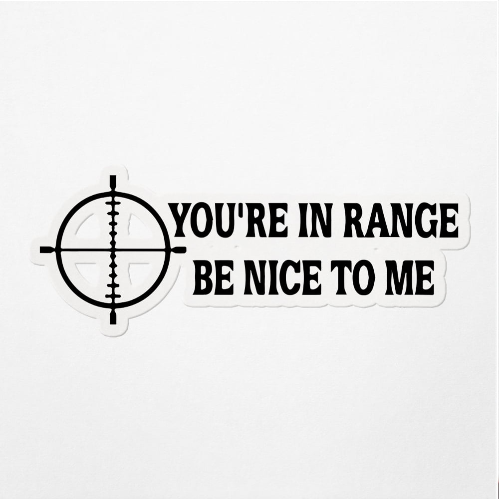 Vinyl Stickers Decals Of Crosshair Range Illustration - Waterproof ...