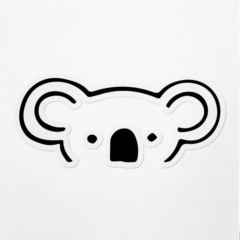 Vinyl Stickers Decals Of Koala V2 Waterproof Apply On Any Smooth