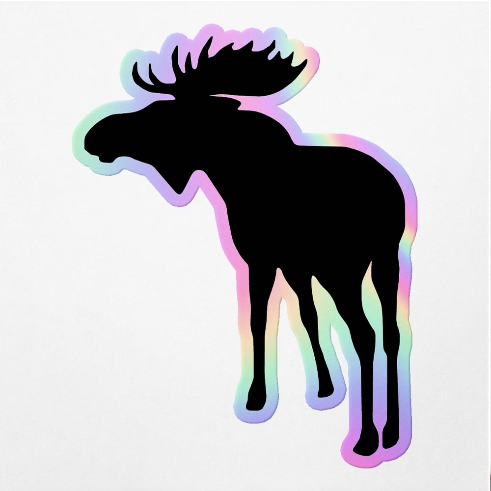Vinyl Stickers Decals Of Moose V4 - Apply On Any Smooth Surfaces Indoor ...