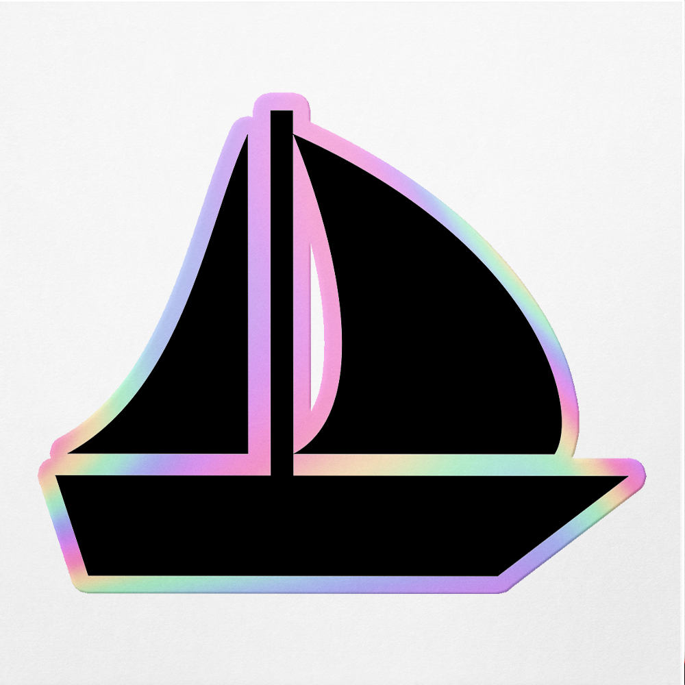 Vinyl Stickers Decals Of Sailboat V3 - Apply On Any Smooth Surfaces ...