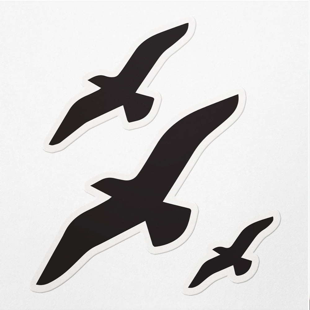 Vinyl Stickers Decals Of Seagull Illustration - Waterproof - Apply On ...