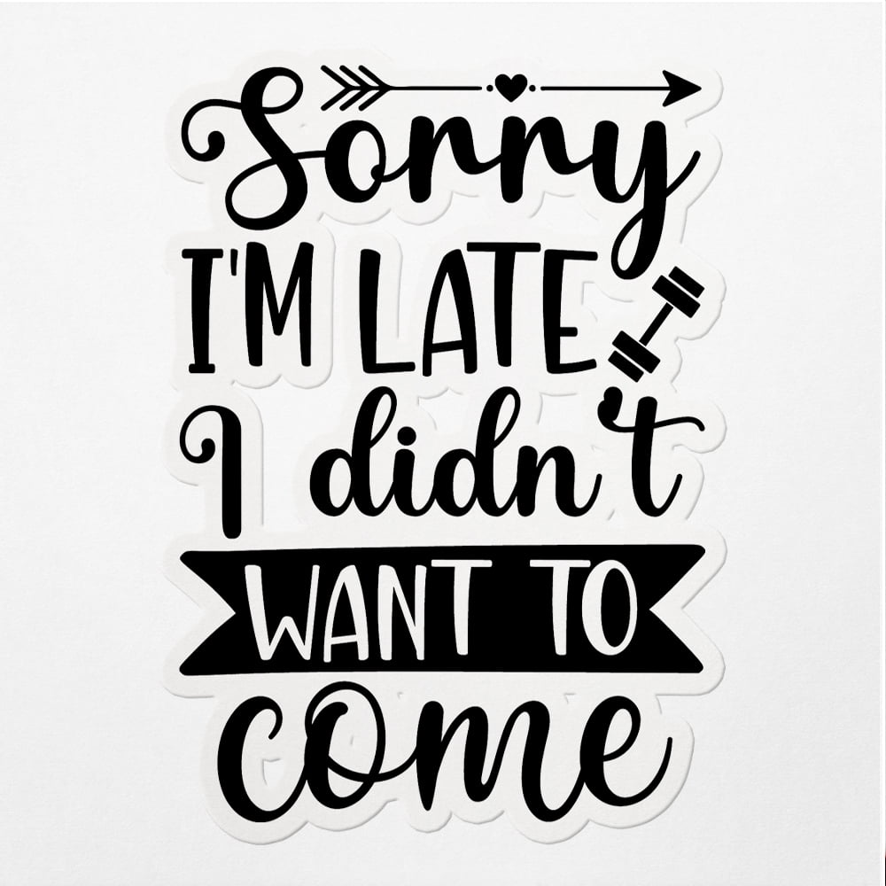Vinyl Stickers Decals Of Sorry Come - Waterproof - Apply On Any Smooth ...