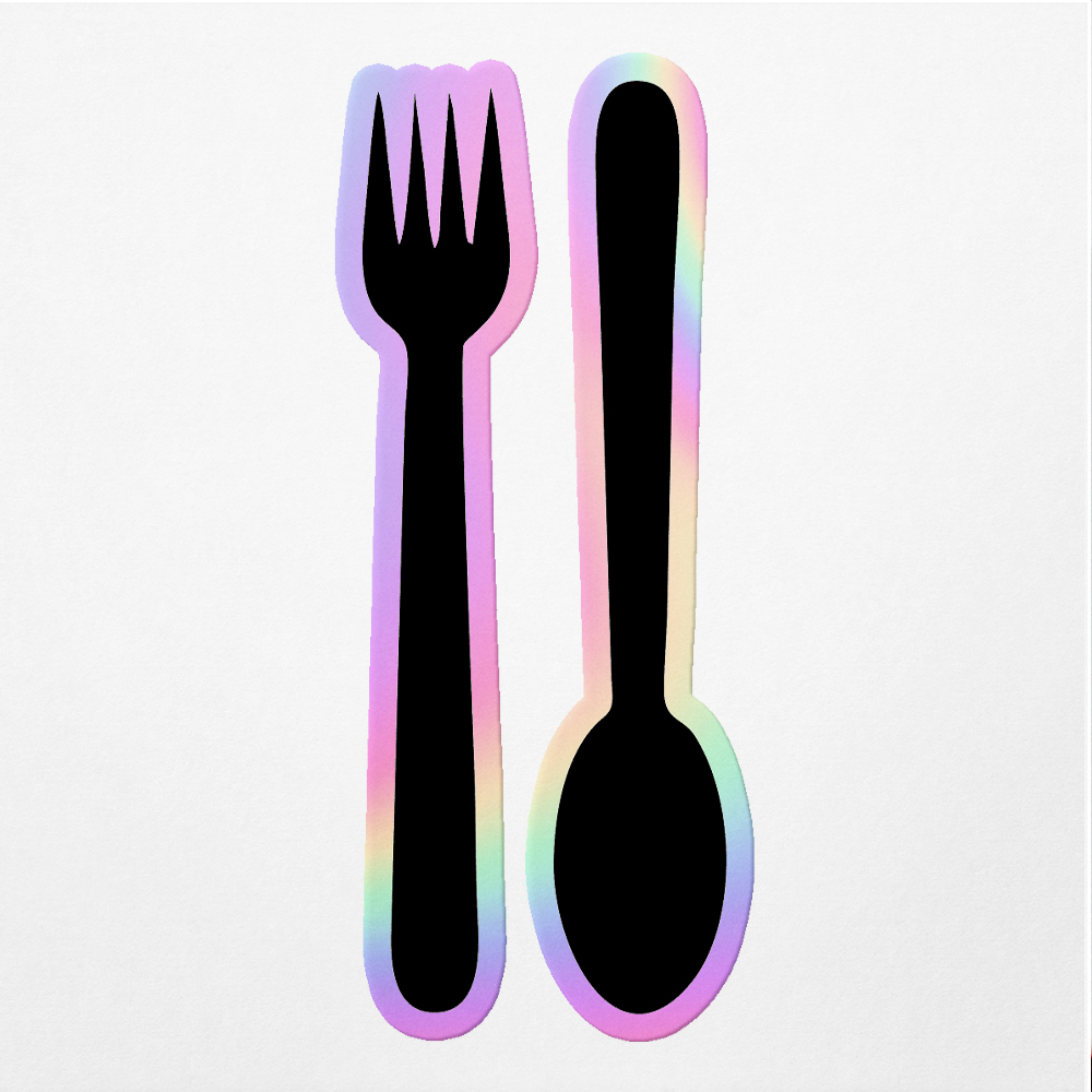 Vinyl Stickers Decals Of Spoon - Apply On Any Smooth Surfaces Indoor ...