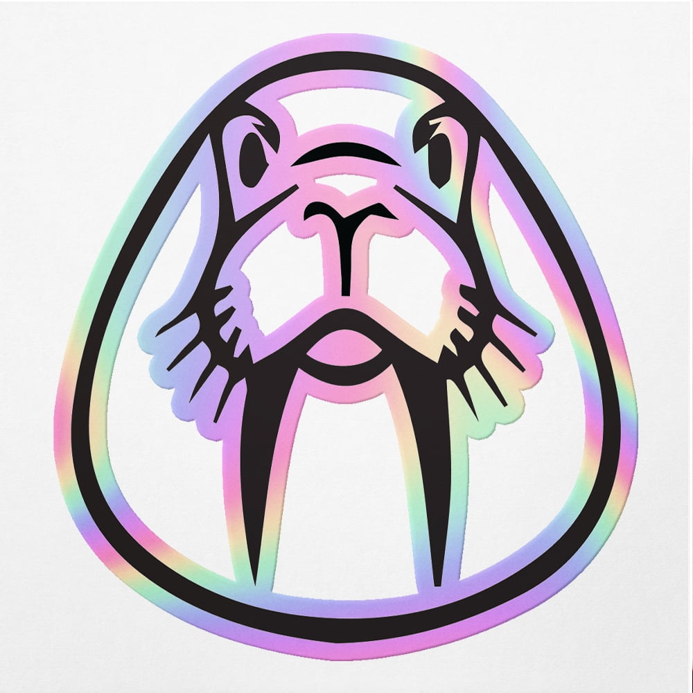 Vinyl Stickers Decals Of Walrus Illustration - Apply On Any Smooth