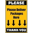 thumbnail image 1 of Vinyl Stickers - Delivery Sign - Please Deliver All Packages Here, 18" x 24" - 6 Pack, 1 of 5