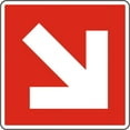 thumbnail image 1 of Vinyl Stickers - Diagonal Directional Arrow Sign - Safety and Warning Warehouse Signs Stickers - 13" x 9" - 6 Pack, 1 of 5