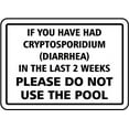 thumbnail image 1 of Vinyl Stickers - Do Not Use The Pool Diarrhea Sign - Safety and Warning Warehouse Signs Stickers - 10" x 7" - 6 Pack, 1 of 5