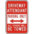 thumbnail image 1 of Vinyl Stickers - Driveway Attendant Parking Only Sign D3 - Safety and Warning Warehouse Signs Stickers - 24" x 30" - 3 Pack, 1 of 5