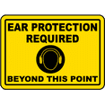 thumbnail image 1 of Vinyl Stickers - Ear Protection Required Sign 6 - Safety and Warning Warehouse Signs Stickers - 18" x 24" - 3 Pack, 1 of 5