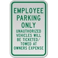 thumbnail image 1 of Vinyl Stickers - Employee Parking Only Sign 2 - Safety and Warning Warehouse Signs Stickers - 18" x 24" - 3 Pack, 1 of 5