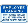 thumbnail image 1 of Vinyl Stickers - Employee Parking Violators Towed Sign G5 - Safety and Warning Warehouse Signs Stickers - 24" x 30" - 3 Pack, 1 of 5