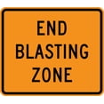 thumbnail image 1 of Vinyl Stickers - End Blasting Zone - Safety and Warning Warehouse Signs Stickers - 13" x 9" - 10 Pack, 1 of 5