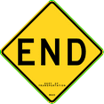 thumbnail image 1 of Vinyl Stickers - End, New York City - Safety and Warning Warehouse Signs Stickers - 10" x 7" - 10 Pack, 1 of 5