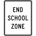 thumbnail image 1 of Vinyl Stickers - End School Zone (Usually Under an R2 Speed Limit Sign) - Safety and Warning Warehouse Signs Stickers - 18" x 24" - 6 Pack, 1 of 5