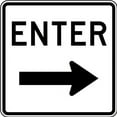 thumbnail image 1 of Vinyl Stickers - Enter (Right Arrow) Sign G9 - Safety and Warning Warehouse Signs Stickers - 13" x 9" - 10 Pack, 1 of 5