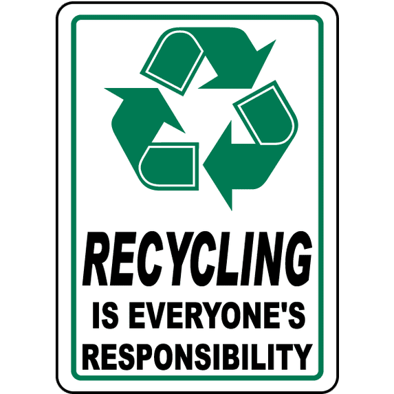 Vinyl Stickers - Everyone's Responsibility Sign - Safety and Warning Warehouse Signs Stickers - 10" x 7" - 3 Pack