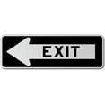 thumbnail image 1 of Vinyl Stickers - Exit Left Sign - Safety and Warning Warehouse Signs Stickers - 10" x 7" - 10 Pack, 1 of 5