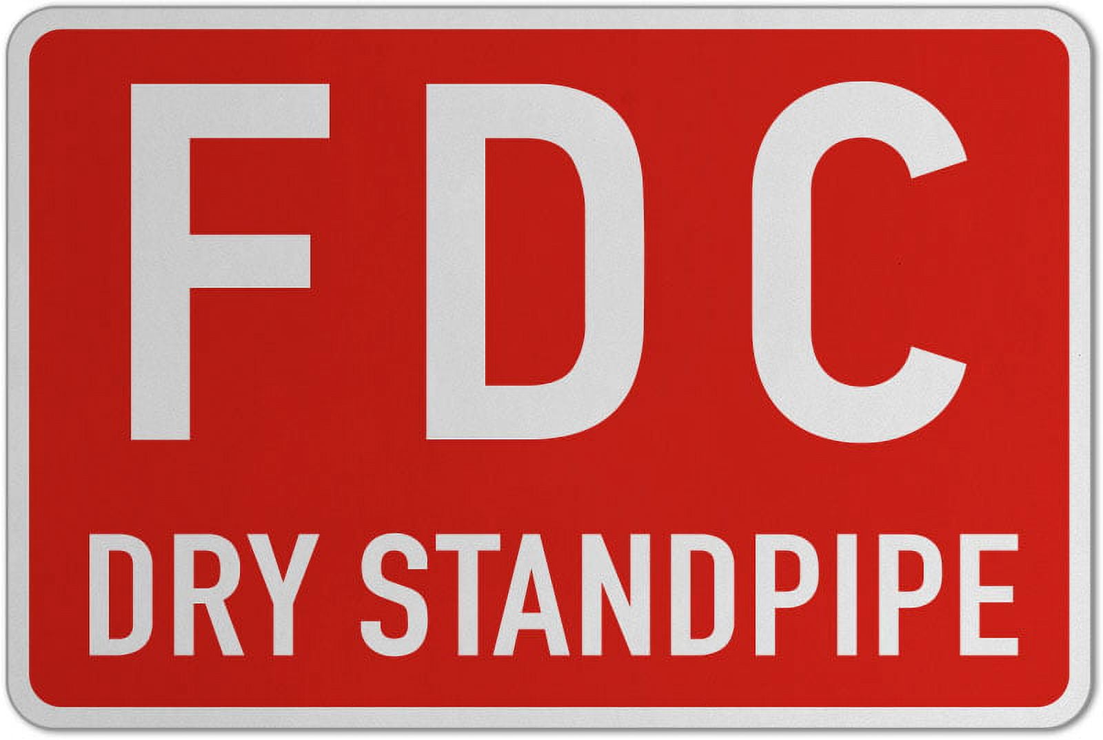 Vinyl Stickers - FDC Dry Standpipe Sign L9 - Safety and Warning ...