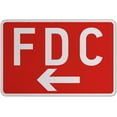 thumbnail image 1 of Vinyl Stickers - FDC (Left Arrow) Sign - Safety and Warning Warehouse Signs Stickers - 10" x 7" - 10 Pack, 1 of 5