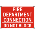 thumbnail image 1 of Vinyl Stickers - Fire Department Connection Sign - Safety and Warning Warehouse Signs Stickers - 13" x 9" - 10 Pack, 1 of 5