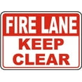 thumbnail image 1 of Vinyl Stickers - Fire Lane Keep Clear Sign N6 - Safety and Warning Warehouse Signs Stickers - 24" x 30" - 3 Pack, 1 of 5