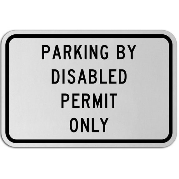 Vinyl Stickers - Florida Accessible Parking Sign 3 - Safety and Warning Warehouse Signs Stickers - 13" x 9" - 3 Pack