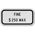 thumbnail image 1 of Vinyl Stickers - Florida Fine $250 Max Sign - Safety and Warning Warehouse Signs Stickers - 13" x 9" - 10 Pack, 1 of 5