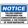 thumbnail image 1 of Vinyl Stickers - Follow Company Procedures Sign - Safety and Warning Warehouse Signs Stickers - 24" x 30" - 3 Pack, 1 of 5