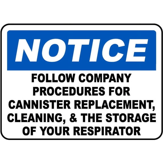 Vinyl Stickers - Follow Company Procedures Sign - Safety and Warning Warehouse Signs Stickers - 24" x 30" - 3 Pack