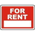 thumbnail image 1 of Vinyl Stickers - For Rent Sign P8 - Safety and Warning Warehouse Signs Stickers - 13" x 9" - 6 Pack, 1 of 5