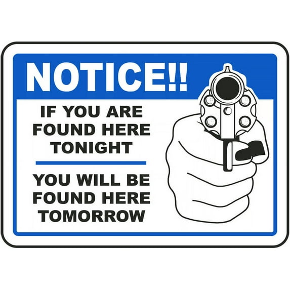 Vinyl Stickers - Found Tonight Found Tomorrow Sign - Safety and Warning Warehouse Signs Stickers - 18" x 24" - 3 Pack