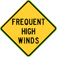 thumbnail image 1 of Vinyl Stickers - Frequent high Winds, Idaho - Safety and Warning Warehouse Signs Stickers - 13" x 9" - 10 Pack, 1 of 5