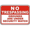 thumbnail image 1 of Vinyl Stickers - Grounds Under Security Watch Sign R9 - Safety and Warning Warehouse Signs Stickers - 24" x 30" - 10 Pack, 1 of 5