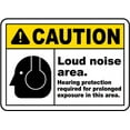 thumbnail image 1 of Vinyl Stickers - Hearing Protection Required Sign 12 - Safety and Warning Warehouse Signs Stickers - 24" x 30" - 3 Pack, 1 of 5