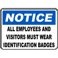 thumbnail image 1 of Vinyl Stickers - Identification Badges Must Be Worn Sign - Safety and Warning Warehouse Signs Stickers - 18" x 24" - 3 Pack, 1 of 5
