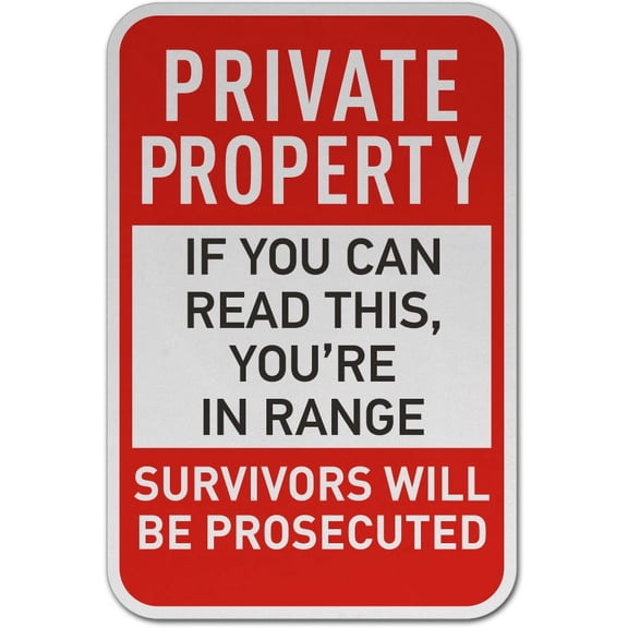 Vinyl Stickers - If You Can Read This You're in Range Sign - Safety and Warning Warehouse Signs Stickers - 3.5" x 5" - 3 Pack