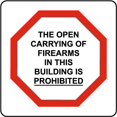 thumbnail image 1 of Vinyl Stickers - Kansas No Open Carrying Sign - Safety and Warning Warehouse Signs Stickers - 3.5" x 5" - 3 Pack, 1 of 5