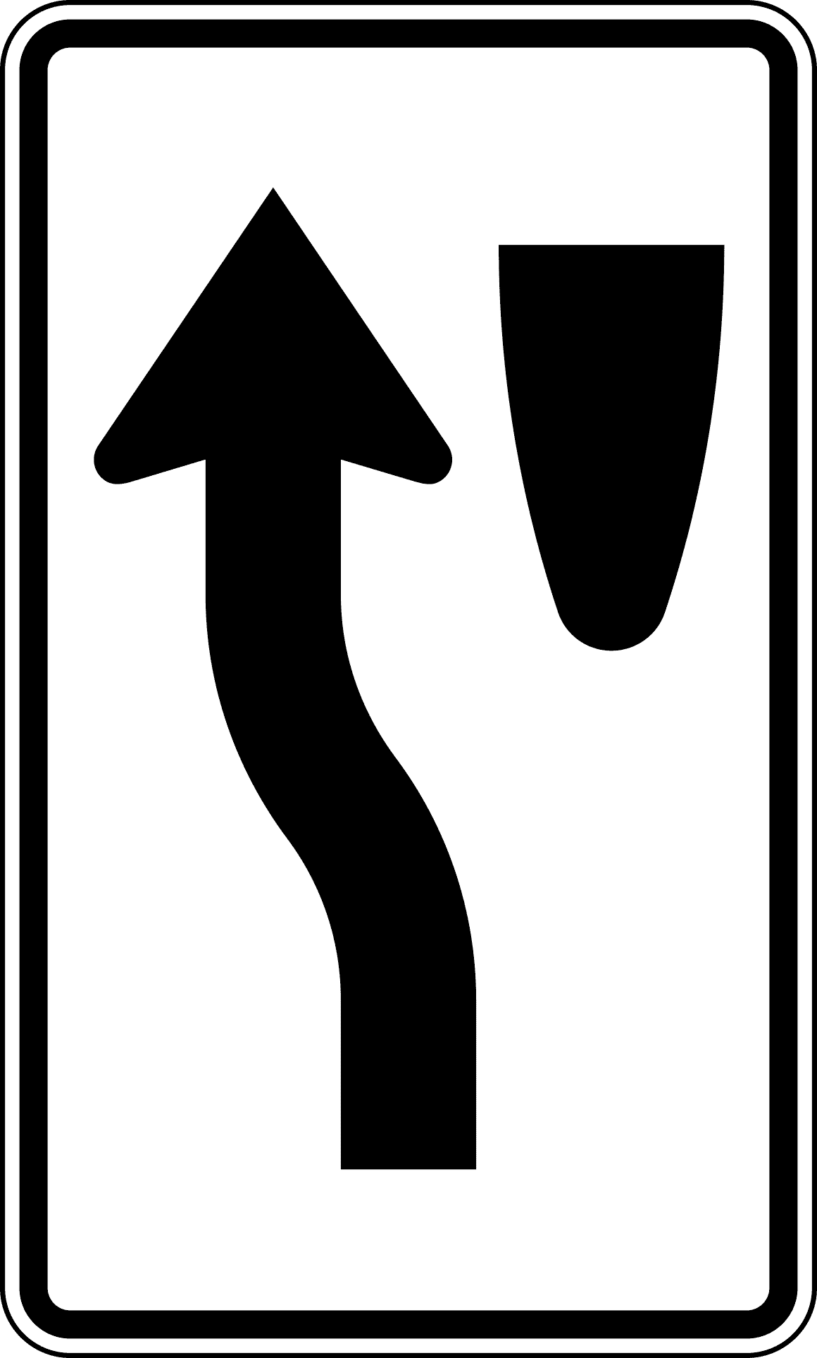 Keep Left Sticker Vinyl Stickers - Keep Left (Median Island Less Than 4 feet Wide ...