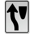 thumbnail image 1 of Vinyl Stickers - Keep Left Sign B3 - Safety and Warning Warehouse Signs Stickers - 10" x 7" - 3 Pack, 1 of 5