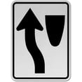thumbnail image 1 of Vinyl Stickers - Keep Left Sign B3 - Safety and Warning Warehouse Signs Stickers - 18" x 24" - 10 Pack, 1 of 5