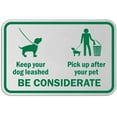 thumbnail image 1 of Vinyl Stickers - Keep Your Dog Leashed Sign - Safety and Warning Warehouse Signs Stickers - 3.5" x 5" - 3 Pack, 1 of 5