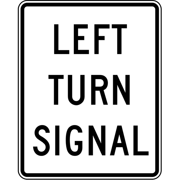 Vinyl Stickers - Left Turn Signal - Safety and Warning Warehouse Signs Stickers - 3.5" x 5" - 3 Pack