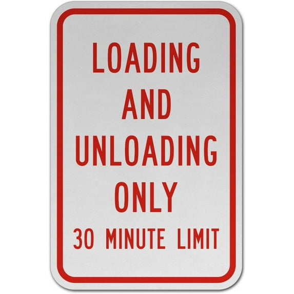 Vinyl Stickers - Loading and Unloading Only Sign - Safety and Warning ...