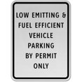 thumbnail image 1 of Vinyl Stickers - Low Emitting Vehicle Permit Parking Sign - Safety and Warning Warehouse Signs Stickers - 10" x 7" - 3 Pack, 1 of 5