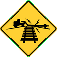 thumbnail image 1 of Vinyl Stickers - Low Ground Clearance Railroad Crossing - Safety and Warning Warehouse Signs Stickers - 3.5" x 5" - 3 Pack, 1 of 5