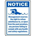 thumbnail image 1 of Vinyl Stickers - Management Reserves Right Sign - Safety and Warning Warehouse Signs Stickers - 3.5" x 5" - 6 Pack, 1 of 5