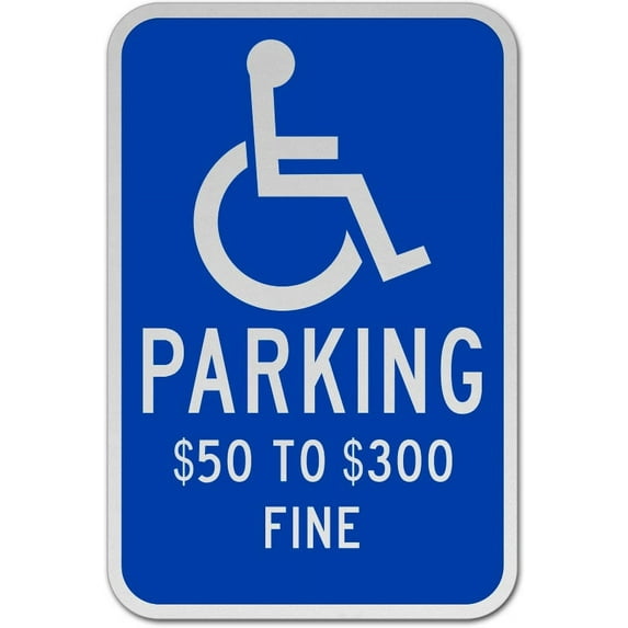 Vinyl Stickers - Missouri Accessible Parking Sign - Safety and Warning Warehouse Signs Stickers - 18" x 24" - 3 Pack