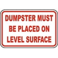 thumbnail image 1 of Vinyl Stickers - Must Be Placed on Level Surface Sign - Safety and Warning Warehouse Signs Stickers - 3.5" x 5" - 6 Pack, 1 of 5