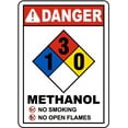 thumbnail image 1 of Vinyl Stickers - NFPA Methanol 1-3-0 Sign - Safety and Warning Warehouse Signs Stickers - 18" x 24" - 10 Pack, 1 of 5