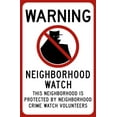 thumbnail image 1 of Vinyl Stickers - Neighborhood Watch Sign - Safety and Warning Warehouse Signs Stickers - 13" x 9" - 10 Pack, 1 of 5